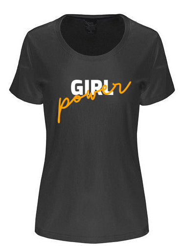 Girl Power Printed Women's Bamboo/Cotton Short Sleeve Scoop Neck T-Shirt - The7Letter