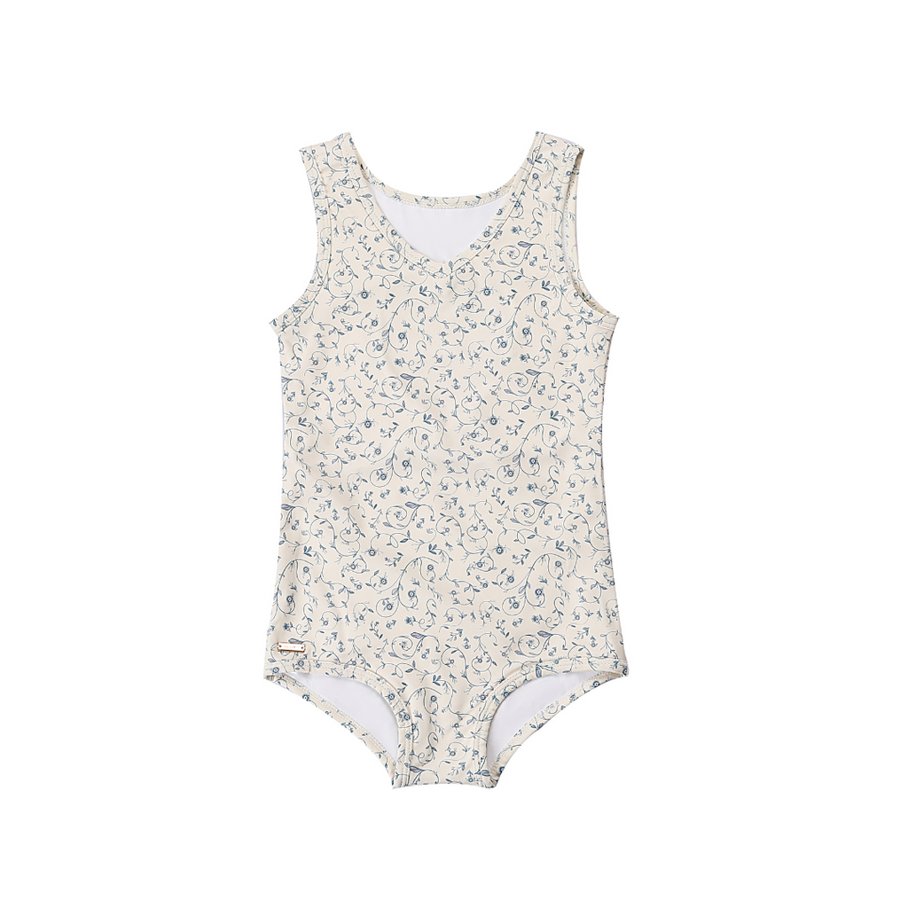 Sweetheart 1 Piece Swimsuit | UPF + Recycled - Scandi Floral - The7Letter