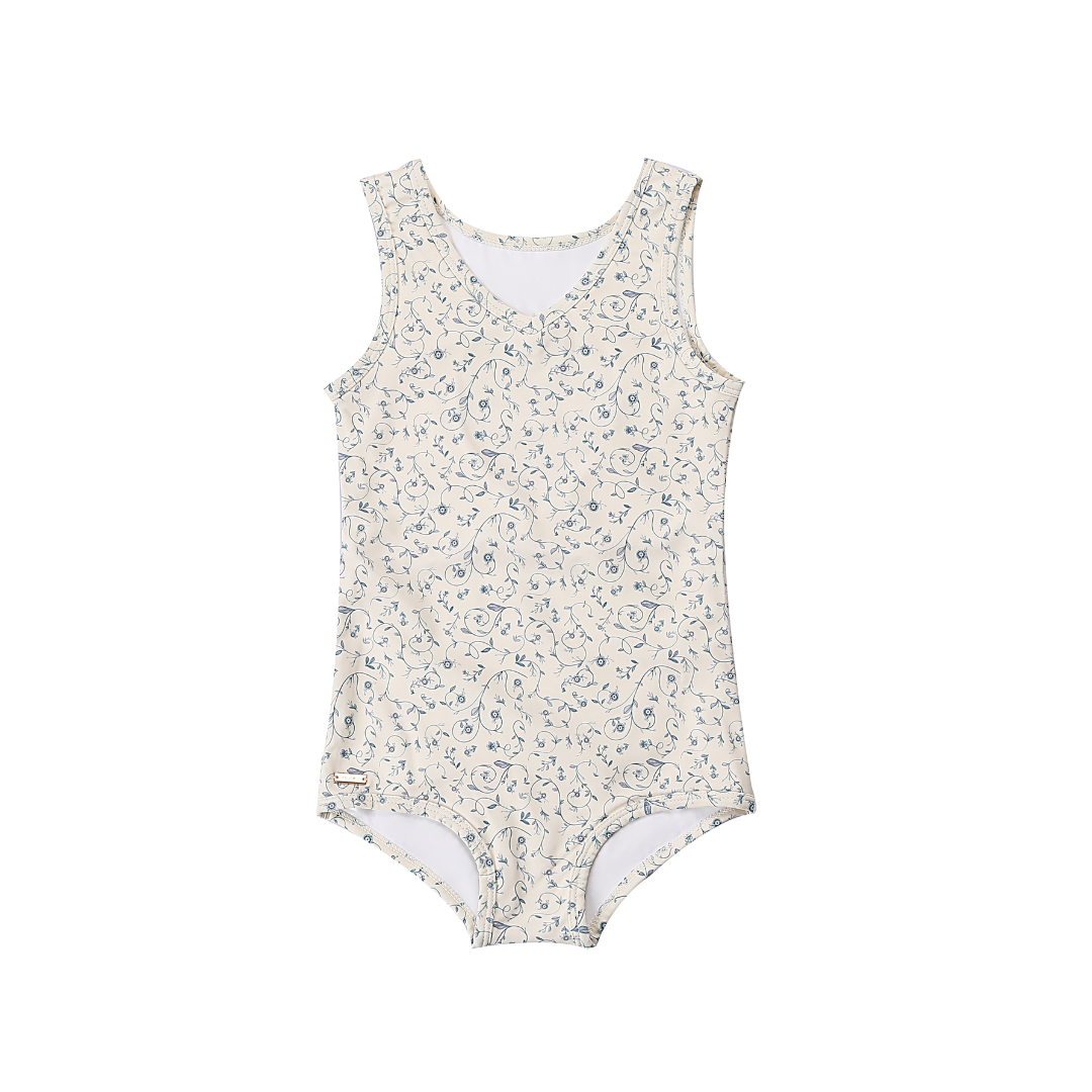 Sweetheart 1 Piece Swimsuit | UPF + Recycled - Scandi Floral - The7Letter