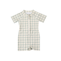 Short Sleeve Rashguard Swimsuit | UPF + Recycled - Fern Plaid - The7Letter