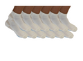 High Performance Anklet Bamboo Viscose Socks Unisex White Color - 12-pack - The7Letter