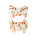 Pigtail Bow Hair Clips Set of 2 | Organic | Sunset Meadow - The7Letter