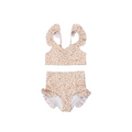 Ruffle 2 Piece Bikini | UPF + Recycled - Sunset Meadow - The7Letter