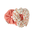 Hair Scrunchies  Set of 2 | Organic Cotton | Sunset Meadow - The7Letter