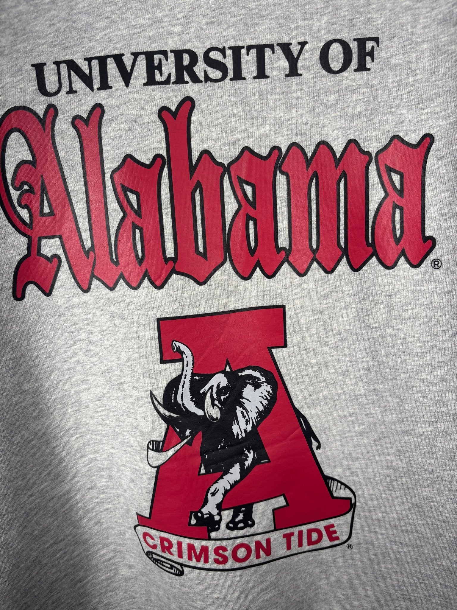 Das Old English Rundhals-Sweatshirt – University of Alabama (100 % Baumwolle, Heavyweight)
