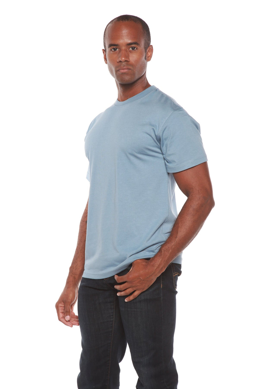 Men's Bamboo Viscose/Organic Cotton Short Sleeve Contrast Stitch T-Shirt - The7Letter