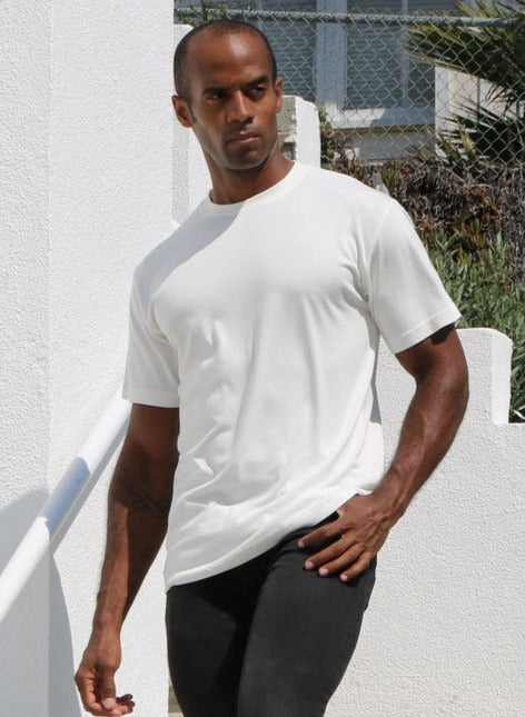 Custom Printed Men's Bamboo Viscose/Organic Cotton Short Sleeve T-Shirt - The7Letter