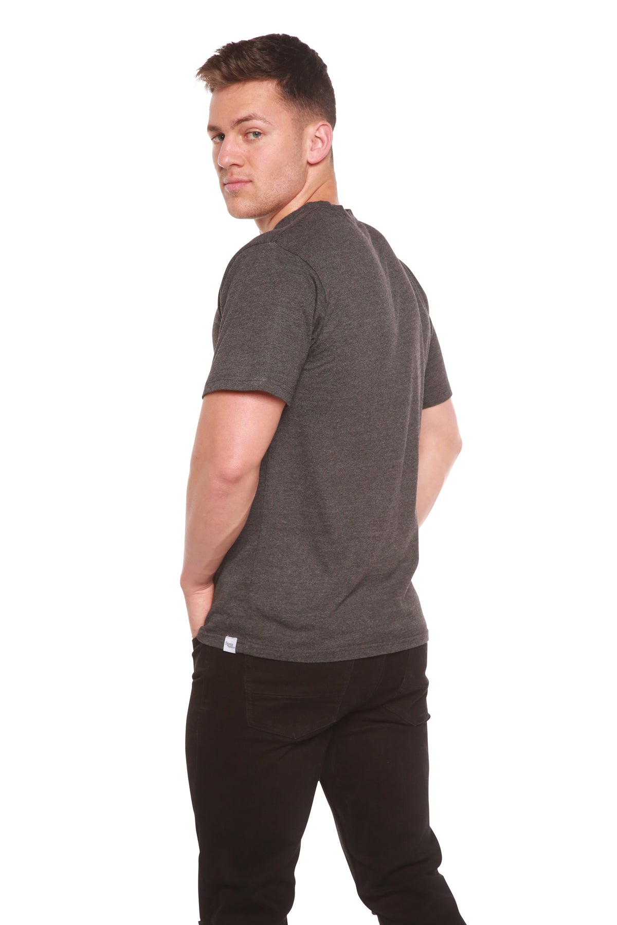 Clearance Men's Bamboo Short Sleeve Contrast Stitch T-Shirt - The7Letter