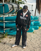 Red Letters x Cam Newton Strass-Kapuzenpullover – Schwarz