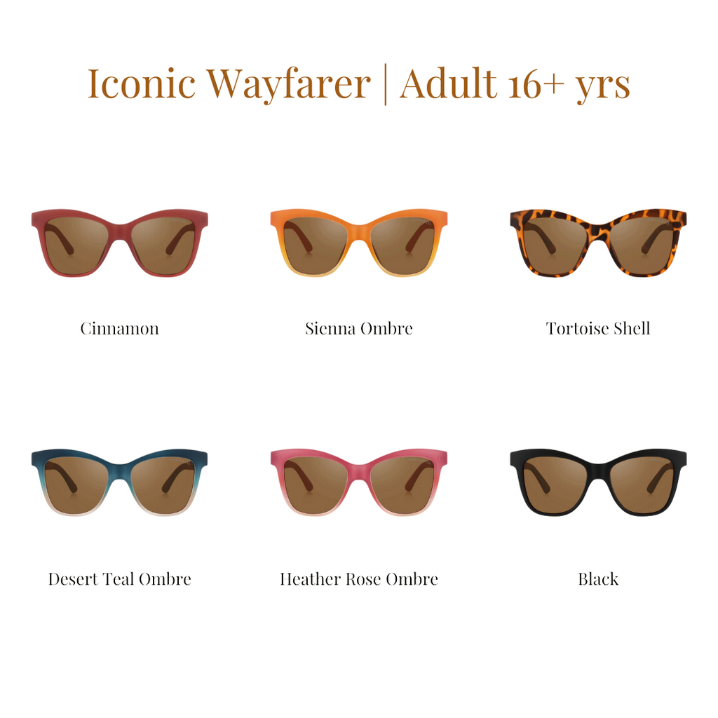 Iconic Wayfarer Ombre  | Polarized Sunglasses | Adult | 15+ Y - The7Letter