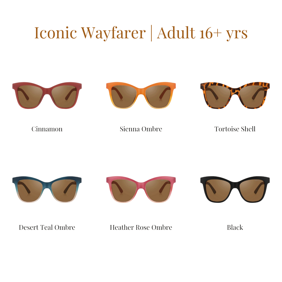 Iconic Wayfarer Ombre  | Polarized Sunglasses | Adult | 15+ Y - The7Letter