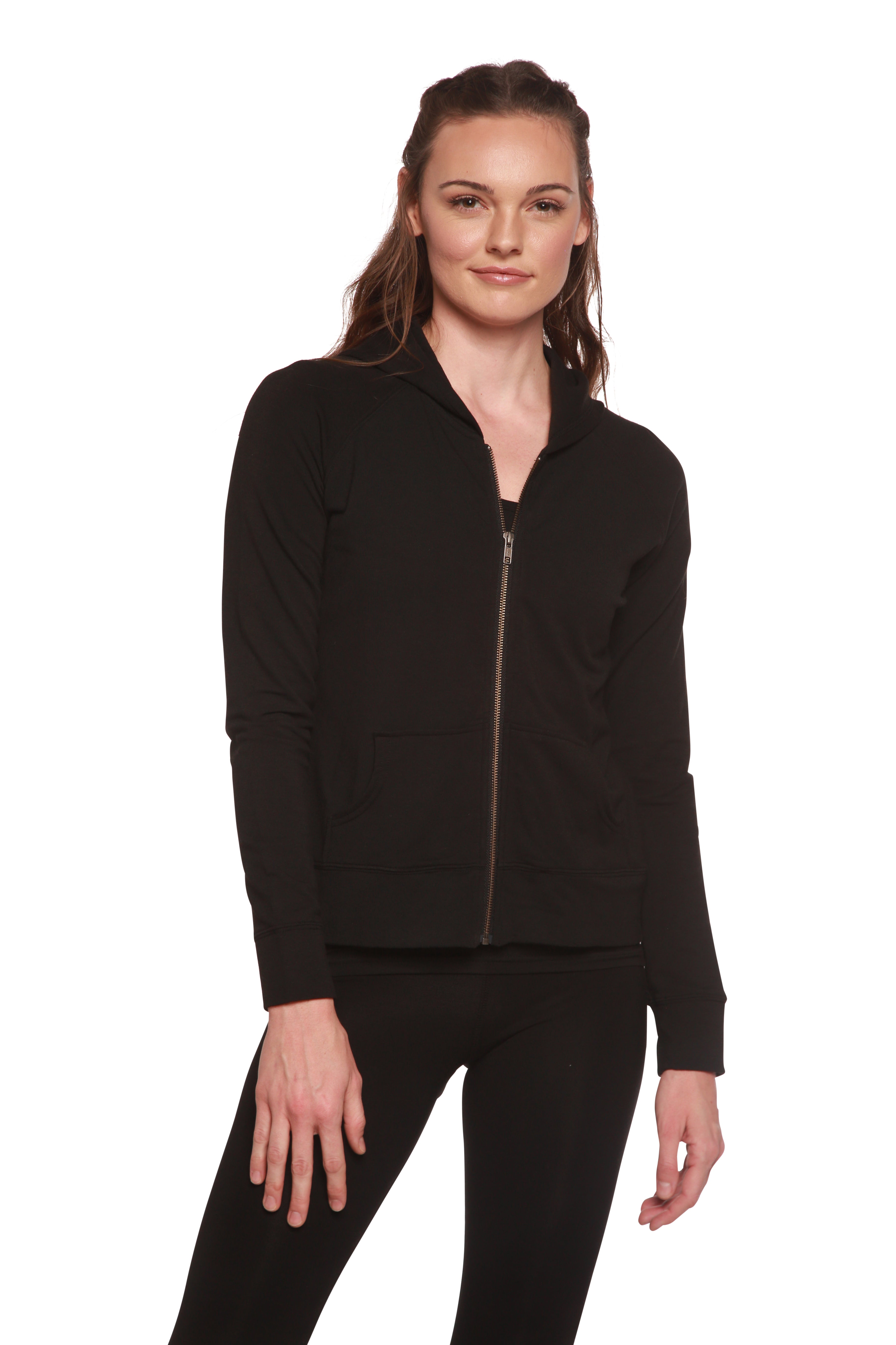 Women's Bamboo French Terry Zip Hooded Sweatshirt - The7Letter