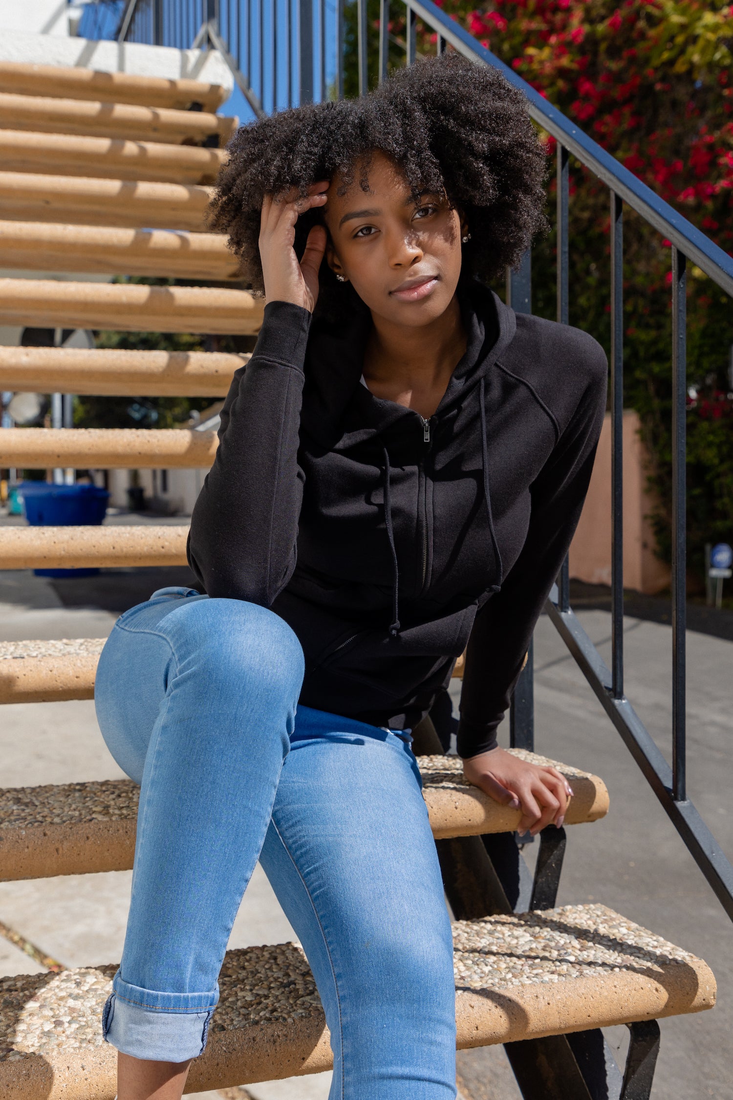 Women's Bamboo French Terry Zip Hooded Sweatshirt - The7Letter