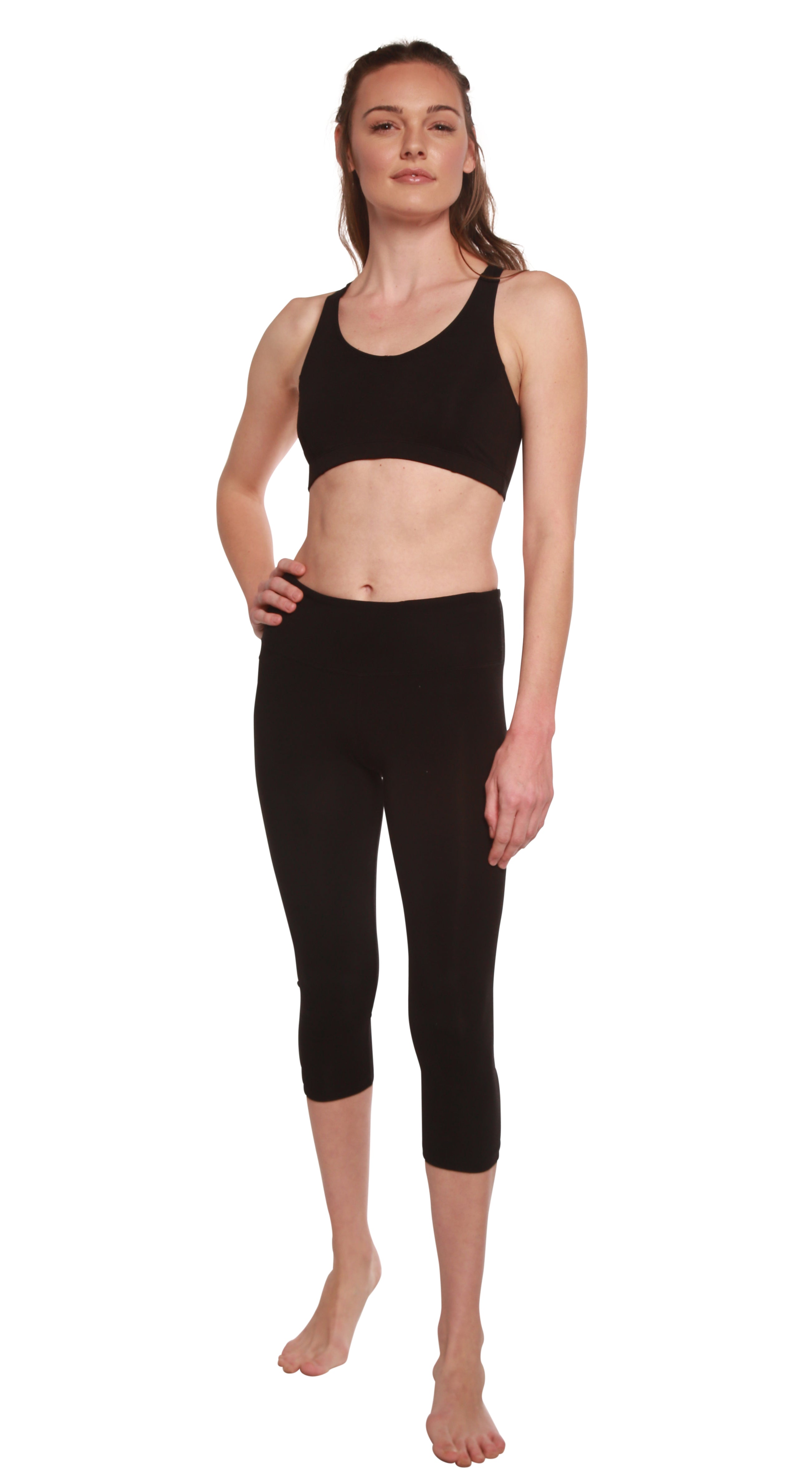 Women's Bamboo Viscose/Cotton Capri Style Leggings - The7Letter