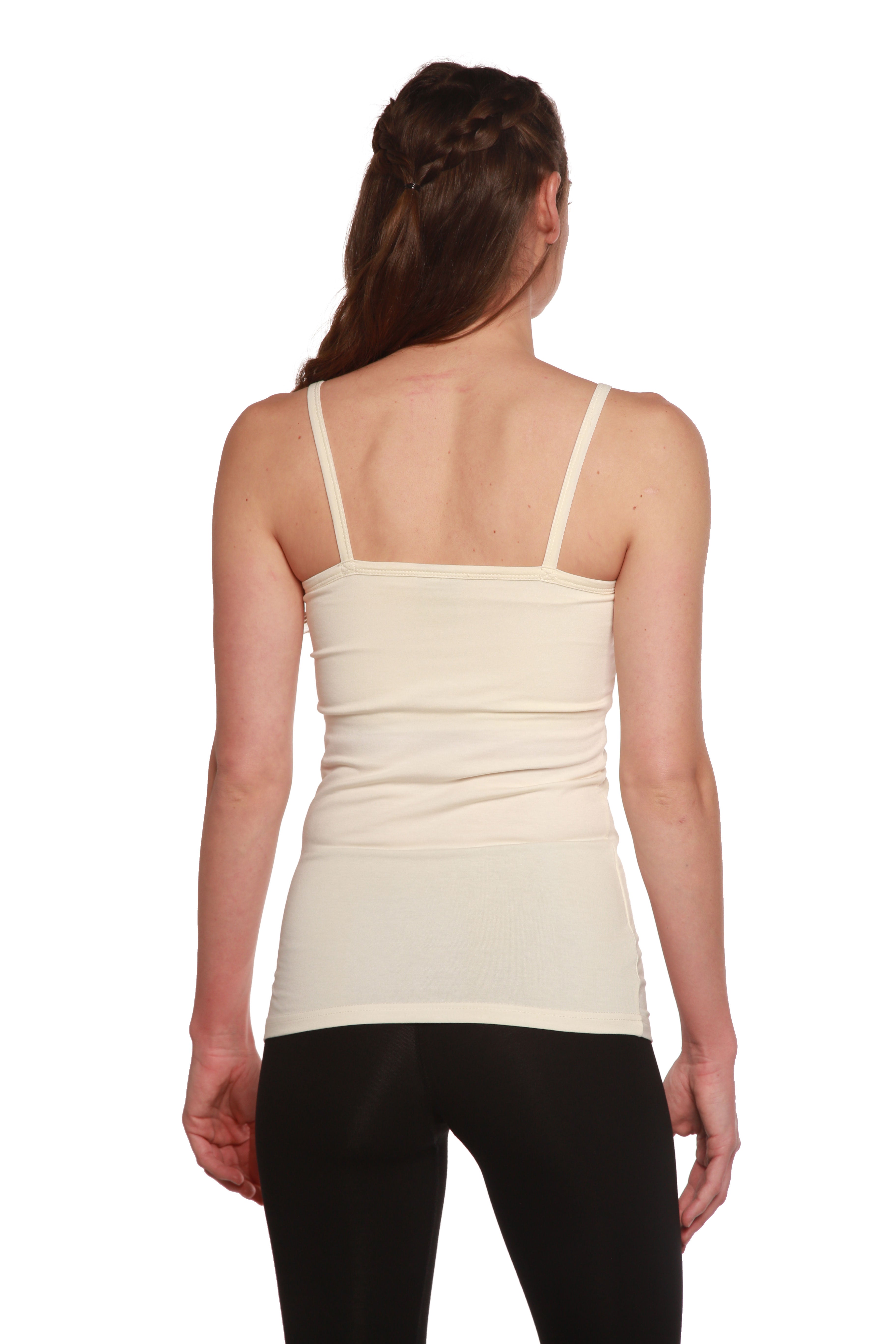 Clearance Women's Bamboo/Cotton Camisole with Shelf Bra - The7Letter