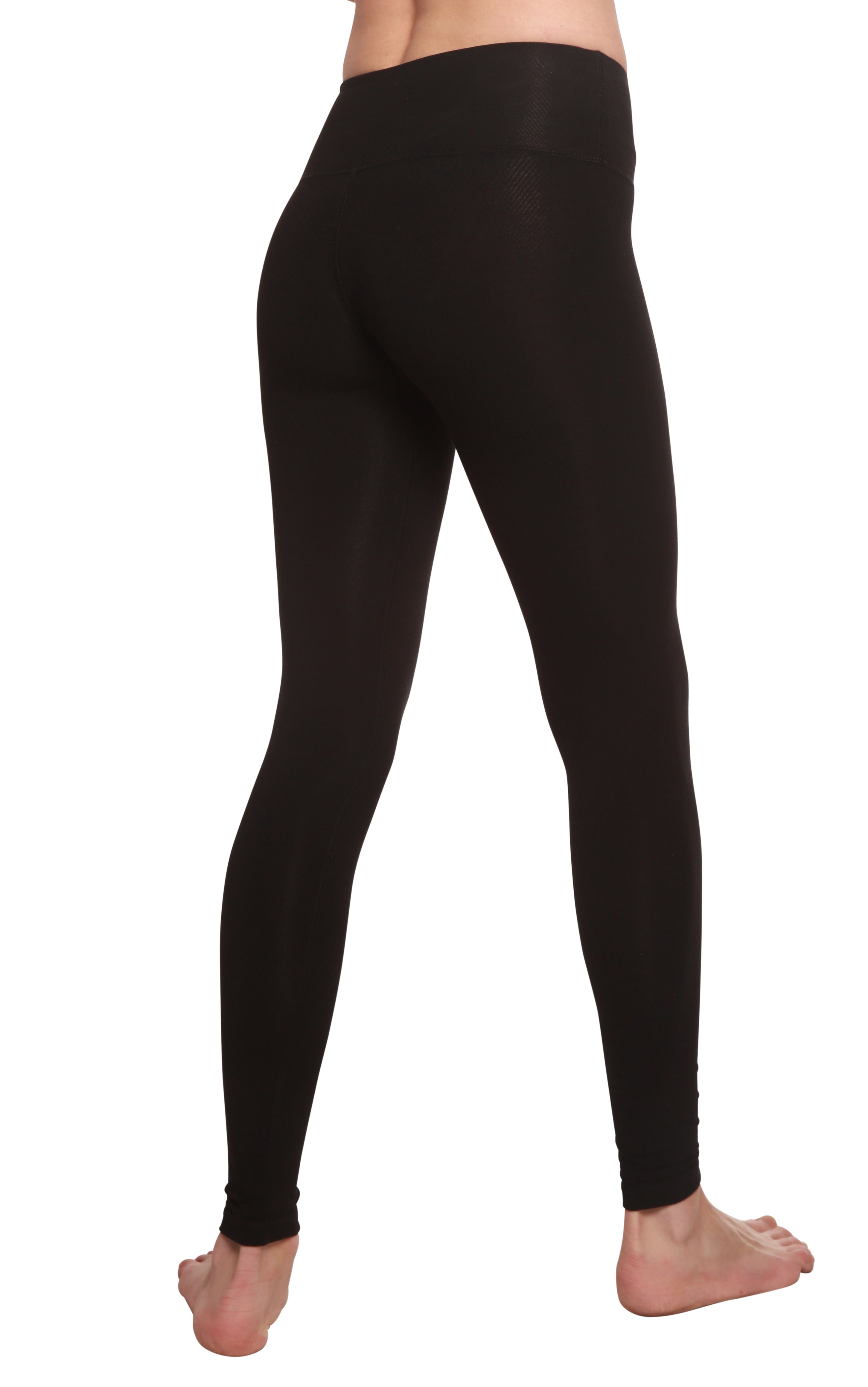 Clearance Women's Bamboo/Cotton Full Length Legging in Black - The7Letter