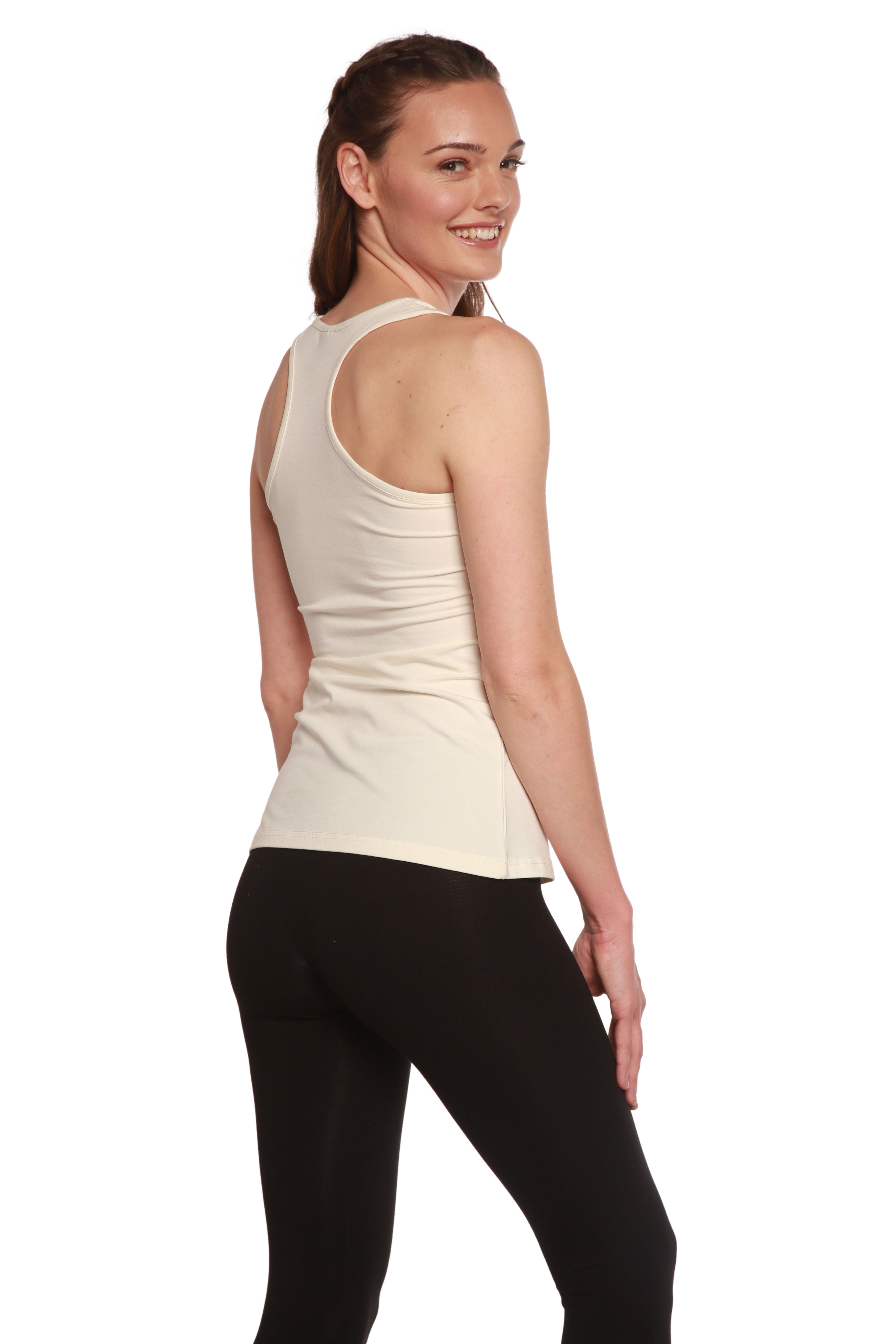 Clearance Women's Bamboo/Cotton Racer Back Tank Top - The7Letter