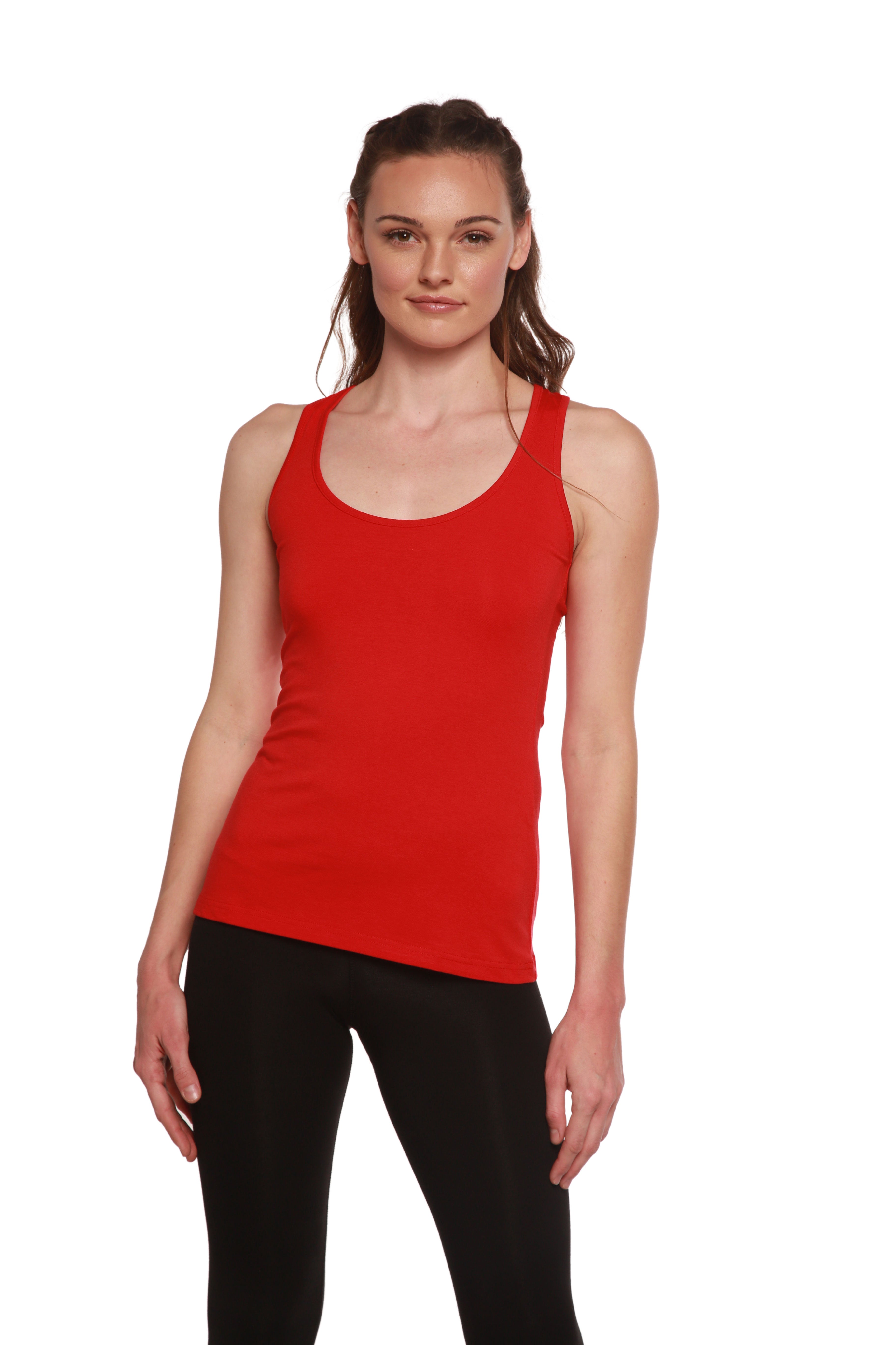 Clearance Women's Bamboo/Cotton Racer Back Tank Top - The7Letter