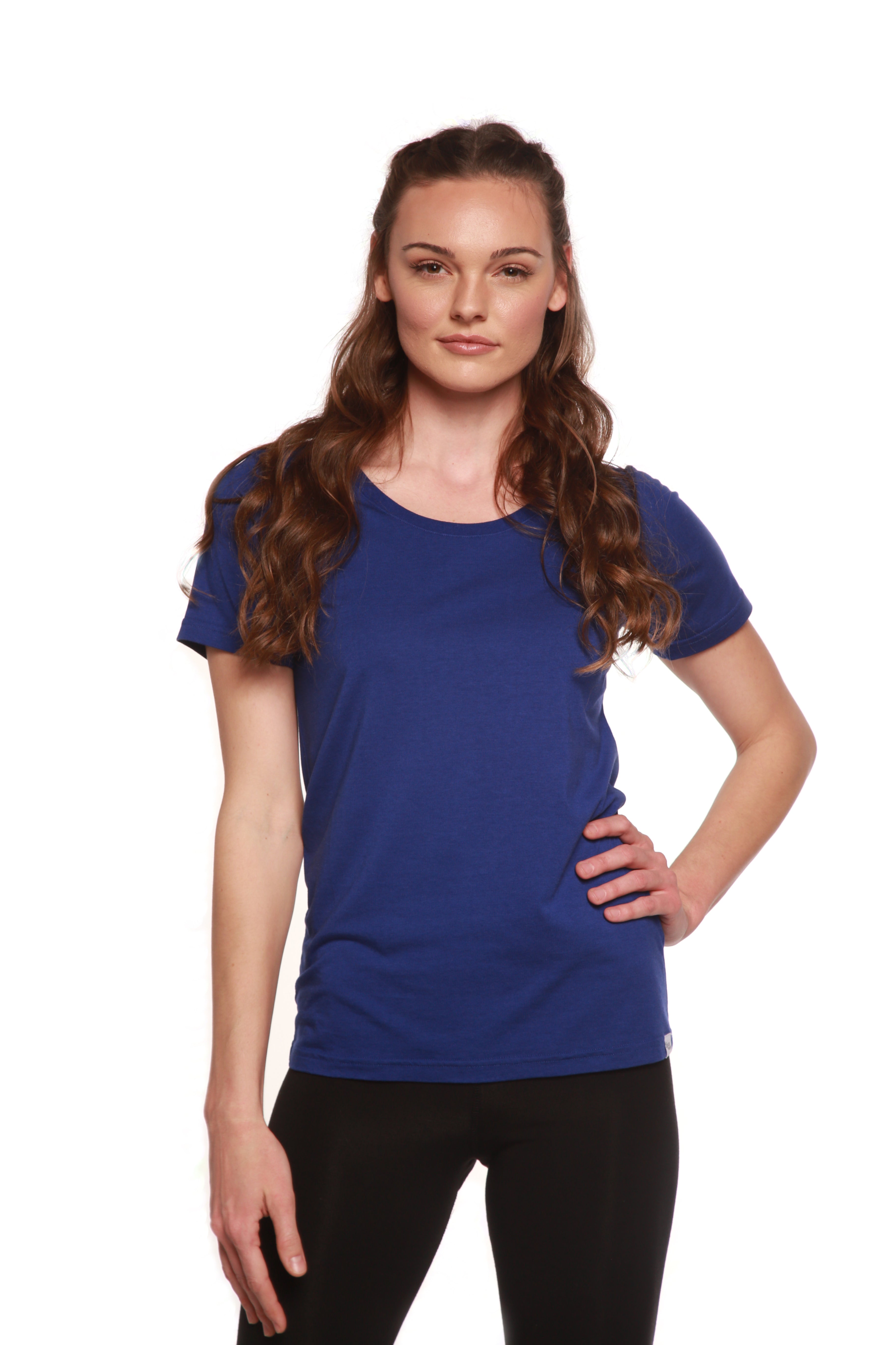 Women's Bamboo/Cotton Short Sleeve Scoop Neck T-Shirt - The7Letter