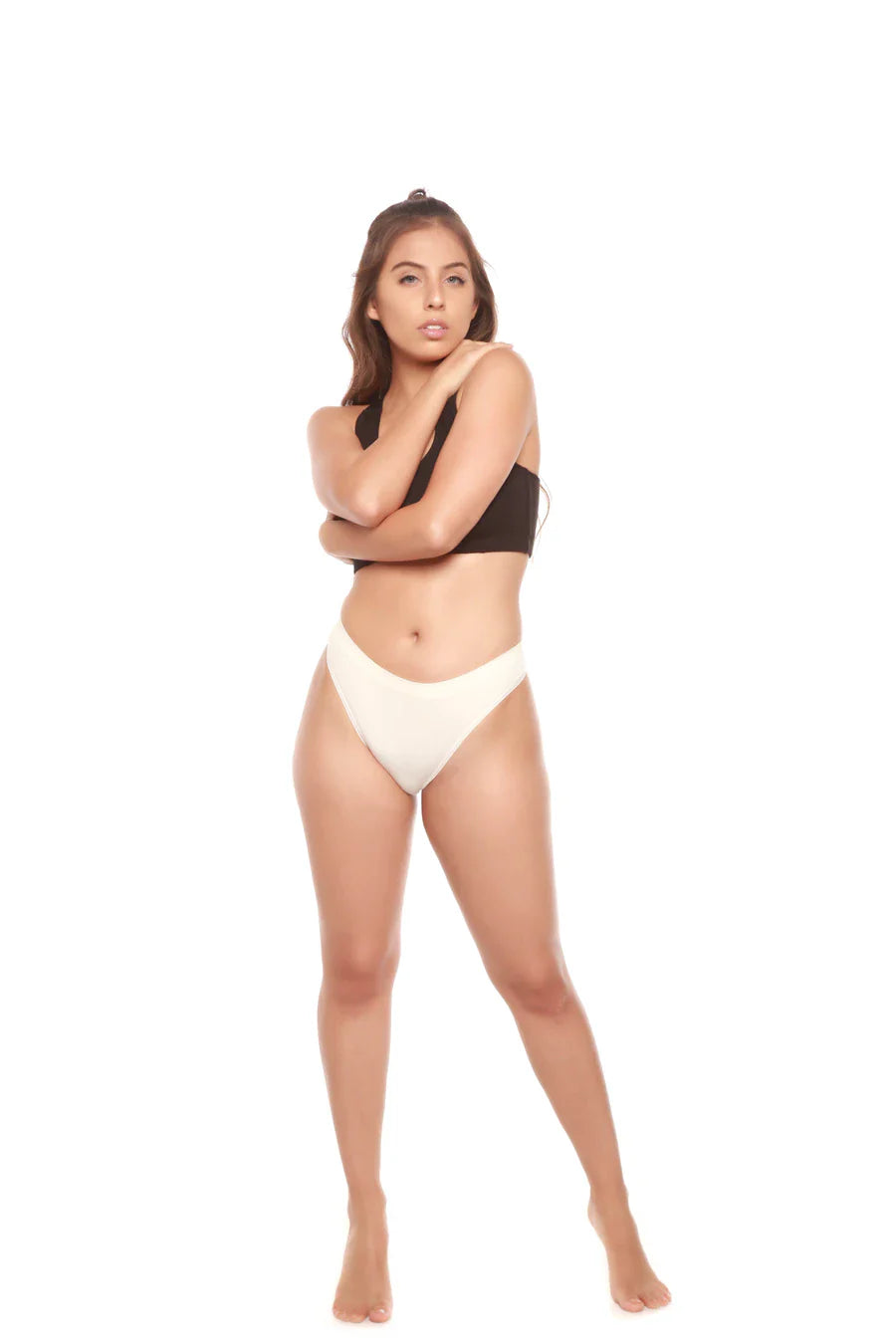 Women's Bamboo/Cotton Thong Style Underwear Natural Color - 3-pack - The7Letter