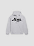 Sweat à capuche Big R Script - Gris chiné