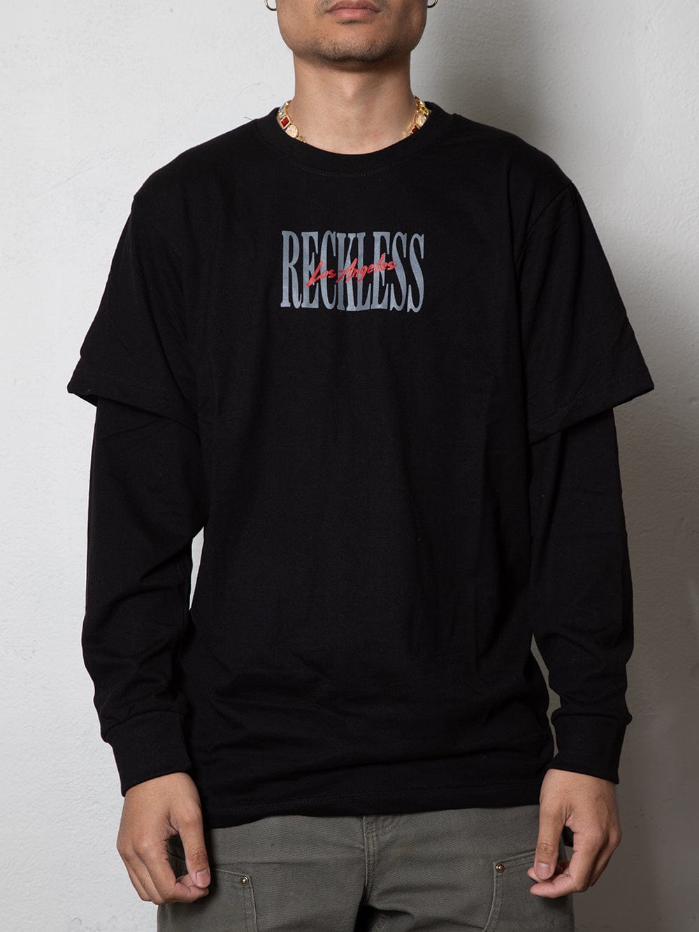 T-shirt manches longues Reckless - Noir
