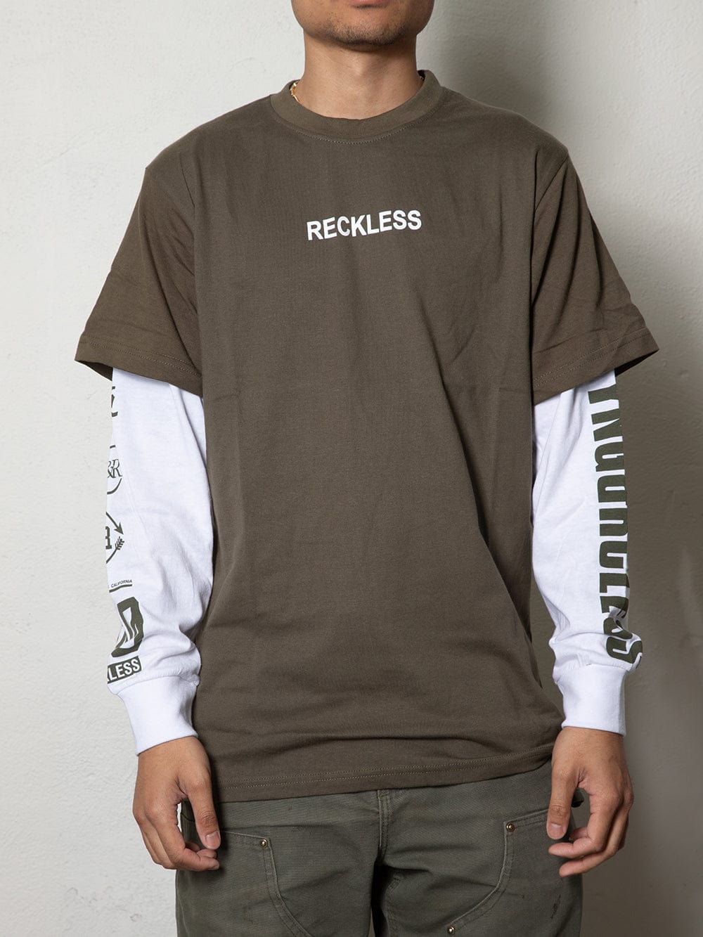T-shirt manches longues Reckless - Olive
